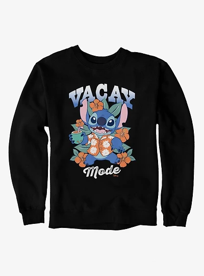 Disney Lilo & Stitch Vacay Mode Hawaiian Shirt Luau Sweatshirt