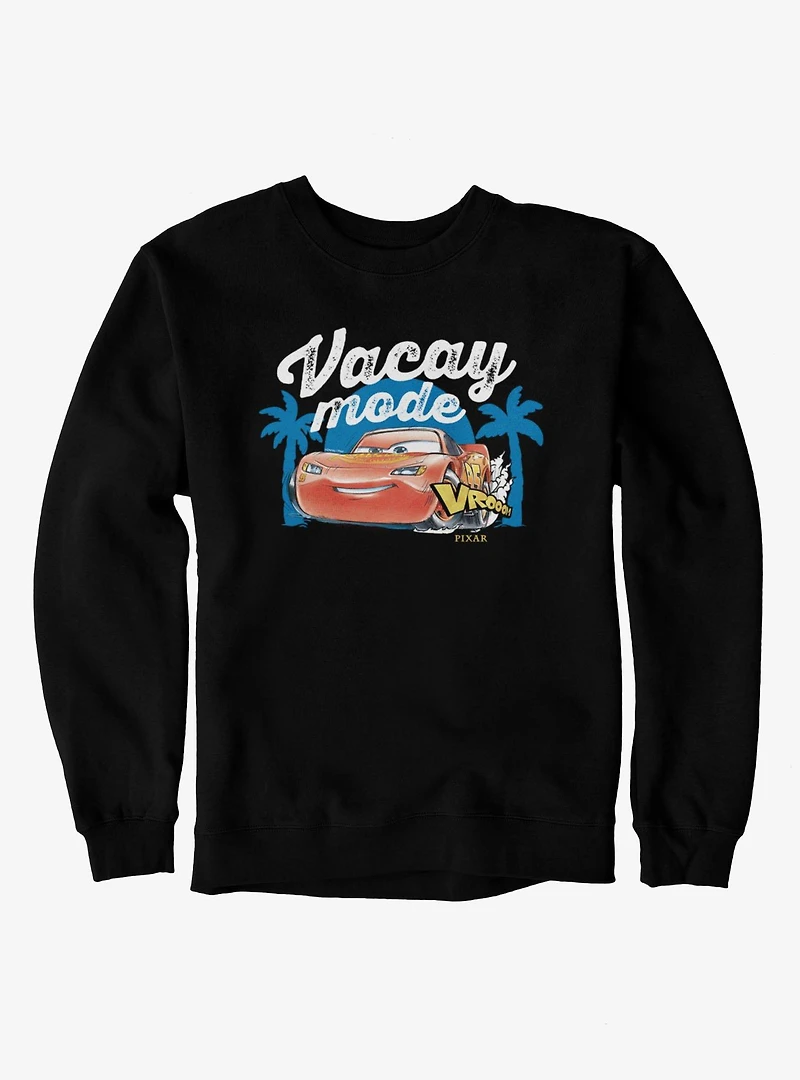 Disney Pixar Cars Vacay Mode McQueen Vroom Vacation Sweatshirt
