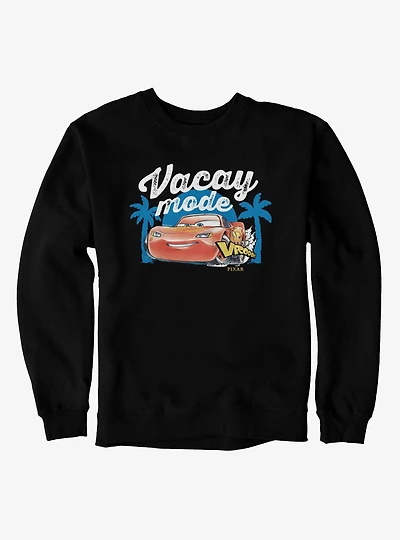 Disney Pixar Cars Vacay Mode McQueen Vroom Vacation Sweatshirt