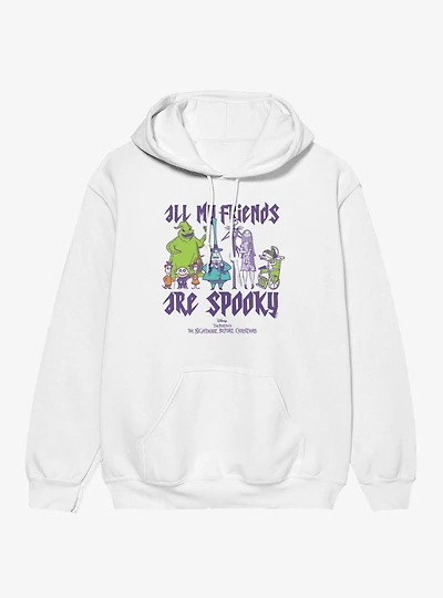 Disney Nightmare Before Christmas All My Friends Are Spooky Group Shot Hoodie