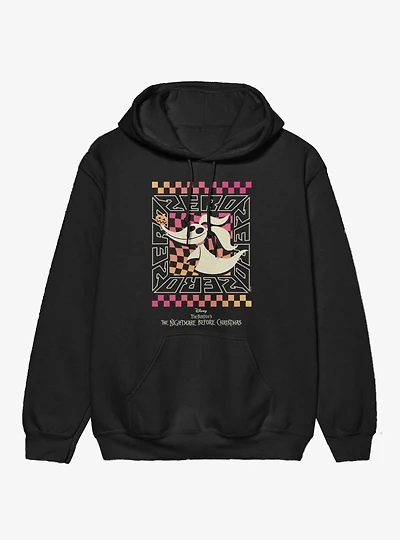Disney Nightmare Before Christmas Zero Squared Checkers Hoodie