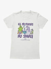 Disney Nightmare Before Christmas All My Friends Are Spooky Group Shot Womens T-Shirt