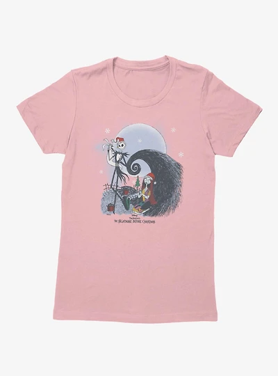 Disney Nightmare Before Christmas Jack Sally Zero Celebrate Womens T-Shirt