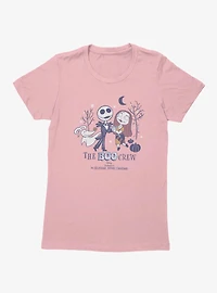 Disney Nightmare Before Christmas Boo Crew Sally And Jack Chibi Cartoons Womens T-Shirt