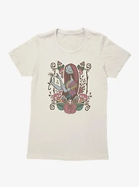 Disney Nightmare Before Christmas Sally Mushroom Flower Garden Womens T-Shirt