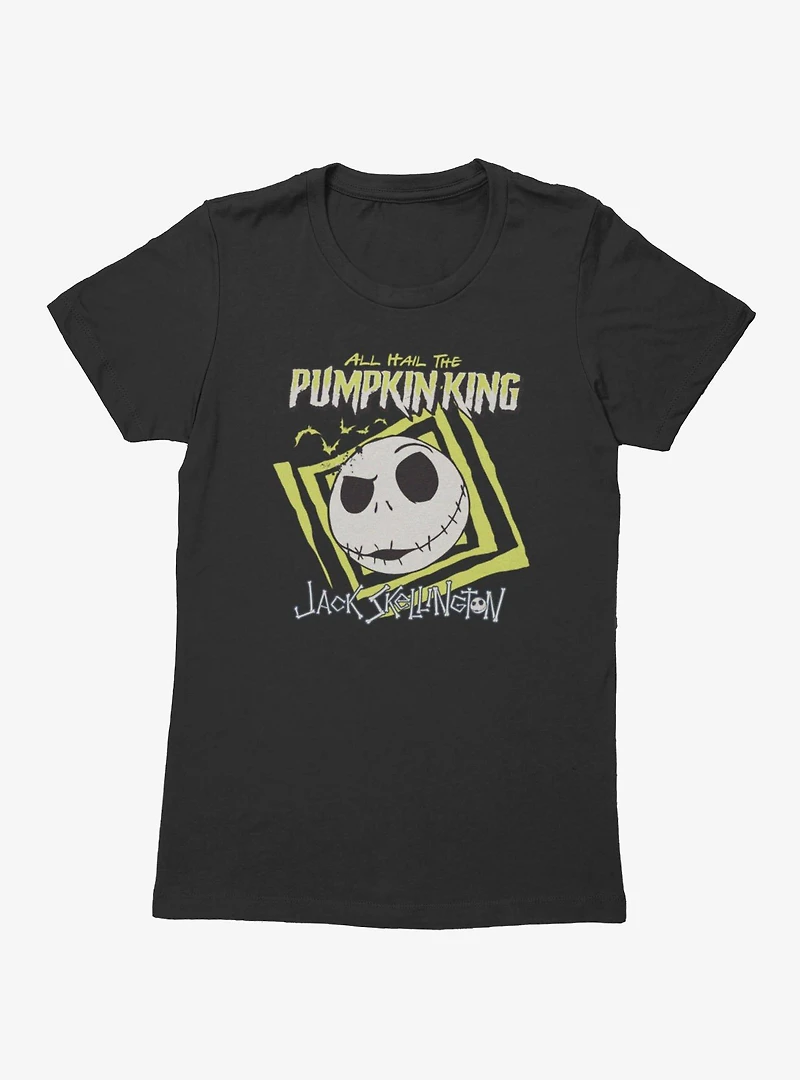 Disney Nightmare Before Christmas All Hail Pumpkin King Jack Womens T-Shirt