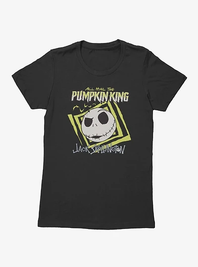 Disney Nightmare Before Christmas All Hail Pumpkin King Jack Womens T-Shirt