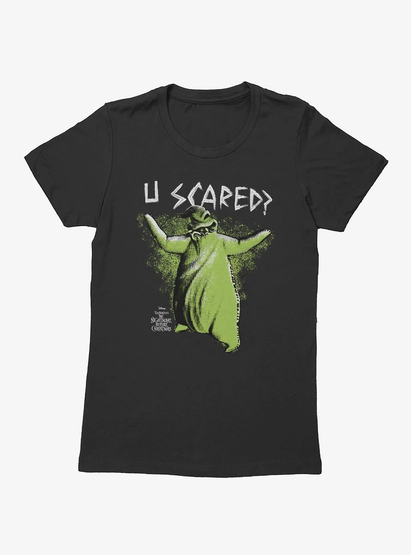 Disney Nightmare Before Christmas U Scared Oogie Boogie Womens T-Shirt