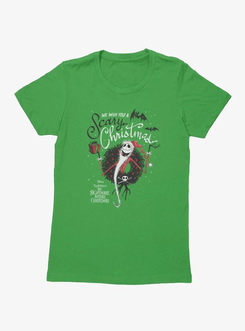 Disney Nightmare Before Christmas Wish You Scary Jack Womens T-Shirt