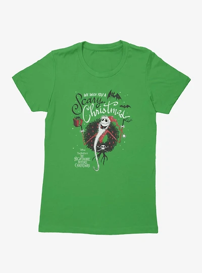 Disney Nightmare Before Christmas Wish You Scary Jack Womens T-Shirt
