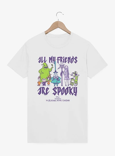 Disney Nightmare Before Christmas All My Friends Are Spooky Group Shot T-Shirt
