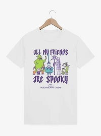 Disney Nightmare Before Christmas All My Friends Are Spooky Group Shot T-Shirt