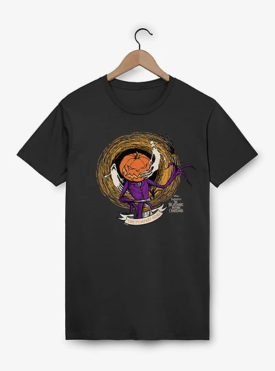Disney Nightmare Before Christmas Pumpkin King Jack O Lantern Head T-Shirt