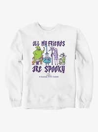 Disney Nightmare Before Christmas All My Friends Are Spooky Group Shot Sweatshirt