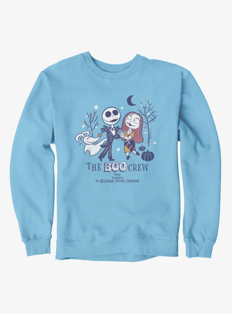 Disney Nightmare Before Christmas Boo Crew Sally And Jack Chibi Cartoons Sweatshirt