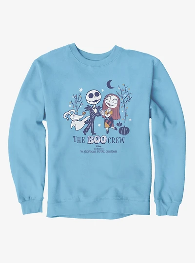 Disney Nightmare Before Christmas Boo Crew Sally And Jack Chibi Cartoons Sweatshirt