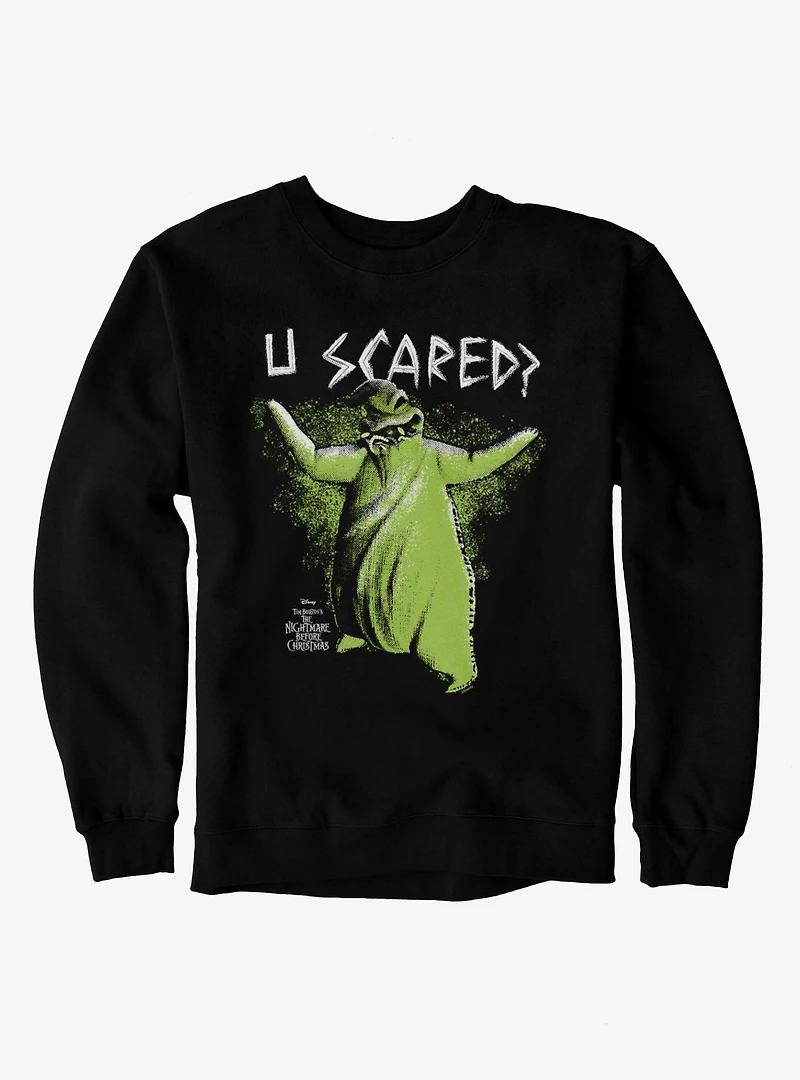 Disney Nightmare Before Christmas U Scared Oogie Boogie Sweatshirt