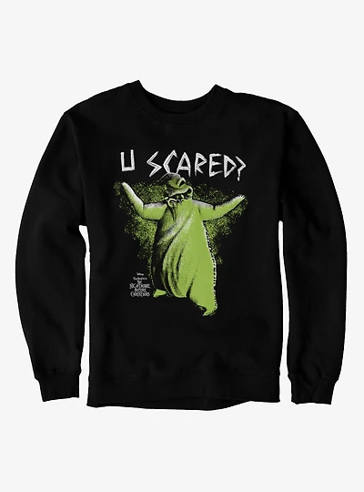Disney Nightmare Before Christmas U Scared Oogie Boogie Sweatshirt