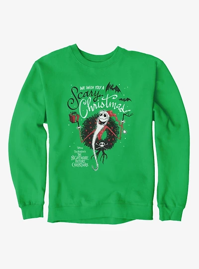 Disney Nightmare Before Christmas Wish You Scary Jack Sweatshirt