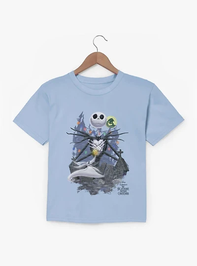 Disney Nightmare Before Christmas Jack Skellington Graveyard Cheer Youth T-Shirt