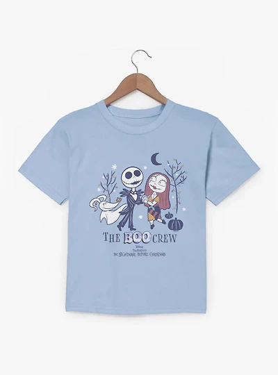 Disney Nightmare Before Christmas Boo Crew Sally And Jack Chibi Cartoons Youth T-Shirt