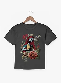 Disney Nightmare Before Christmas Sally And Cat Flowers Youth T-Shirt