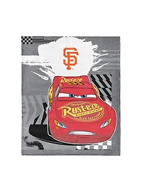 MLB San Francisco Giants Disney Pixar Cars Lap Time Grey Silk Touch Throw Blanket