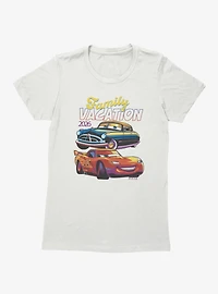 Disney Pixar Cars Family Vacation 2026 Hudson McQueen Womens T-Shirt