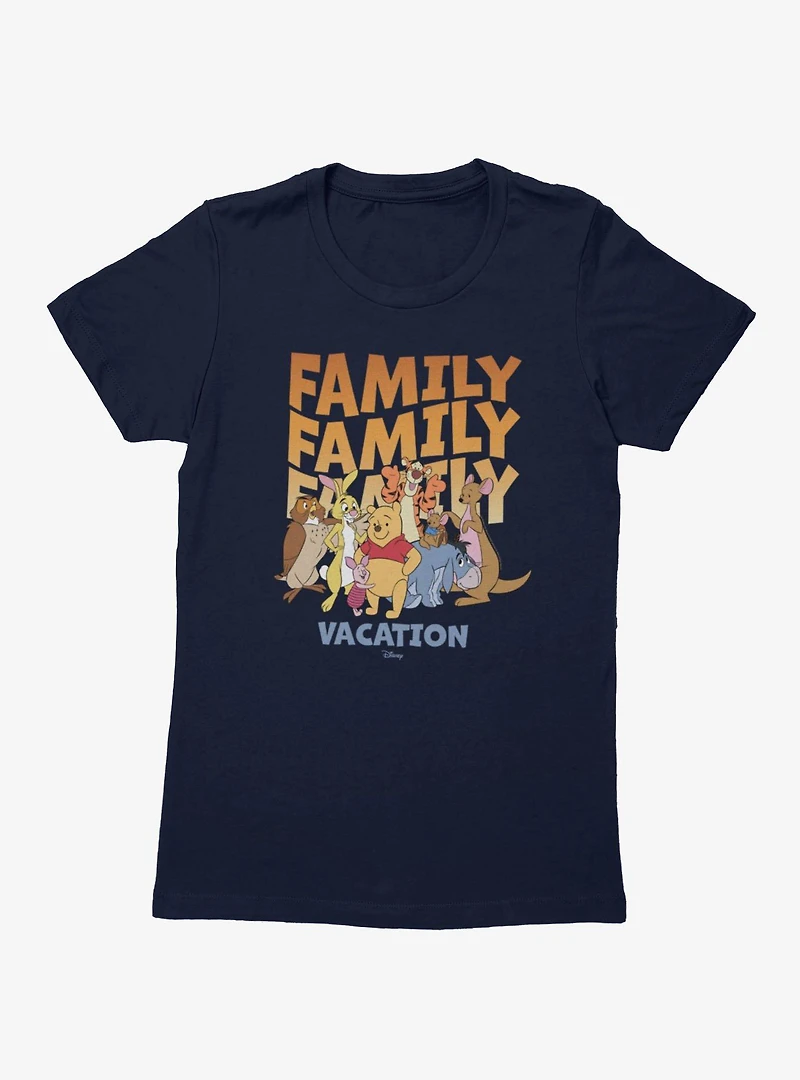 Disney Winnie The Pooh Family Vacation Group Shot Womens T-Shirt