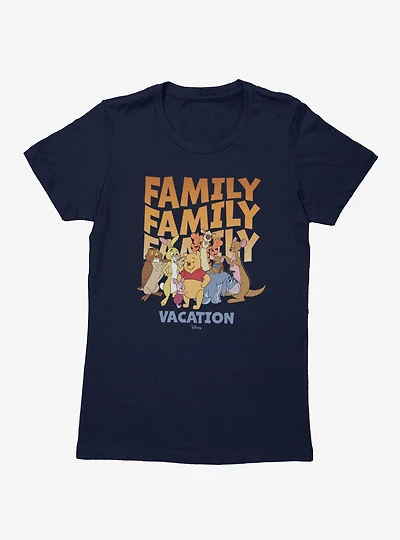 Disney Winnie The Pooh Family Vacation Group Shot Womens T-Shirt