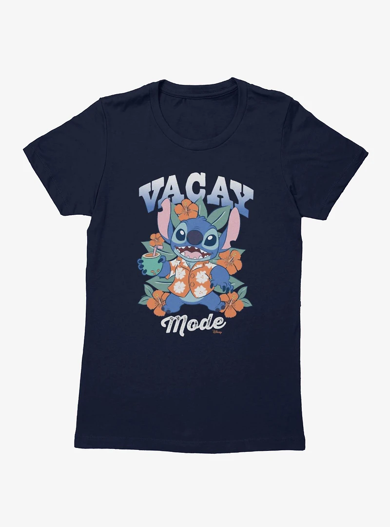 Disney Lilo & Stitch Vacay Mode Hawaiian Shirt Luau Womens T-Shirt