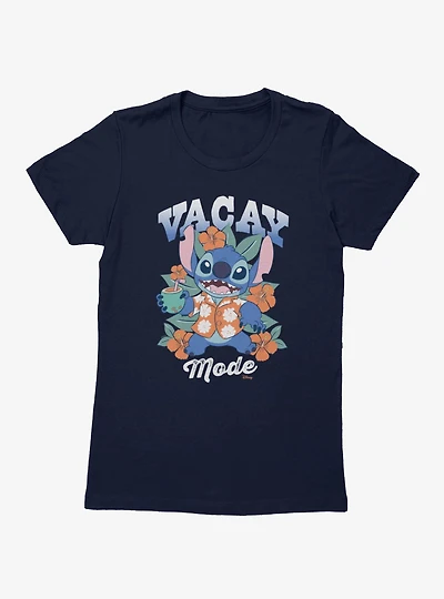 Disney Lilo & Stitch Vacay Mode Hawaiian Shirt Luau Womens T-Shirt