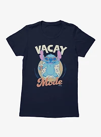 Disney Lilo & Stitch Vacay Mode Donut Tube Vacation Womens T-Shirt