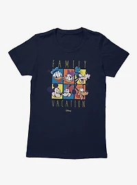 Disney Mickey Mouse & Friends Family Vacation Heads Womens T-Shirt