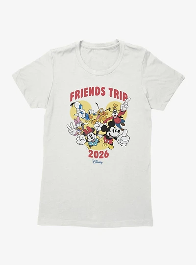Disney Mickey Mouse & Friends Trip 2026 Looking Up Womens T-Shirt
