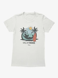 Disney Mickey Mouse Vacay Mode Beach Hammock Vacation Womens T-Shirt