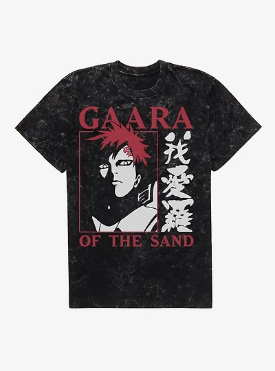 Naruto Gaara Of The Sand Mineral Wash T-Shirt BoxLunch Exclusive