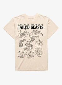 Naruto The Nine Different Tailed Beasts Mineral Wash T-Shirt BoxLunch Exclusive