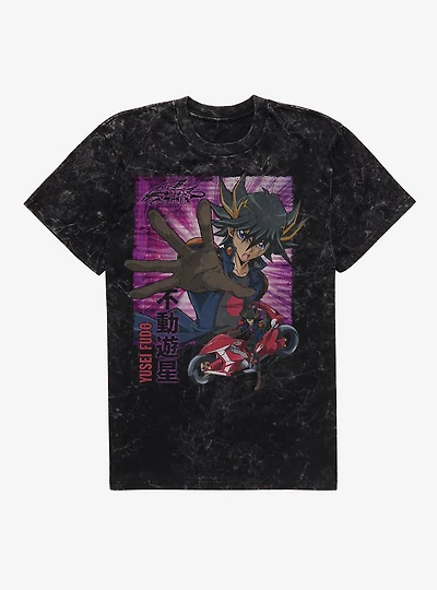 Yu-Gi-Oh! 5D's Yusei D-Wheel Mineral Wash T-Shirt BoxLunch Exclusive