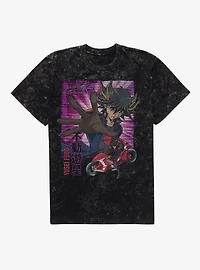 Yu-Gi-Oh! 5D's Yusei D-Wheel Mineral Wash T-Shirt BoxLunch Exclusive