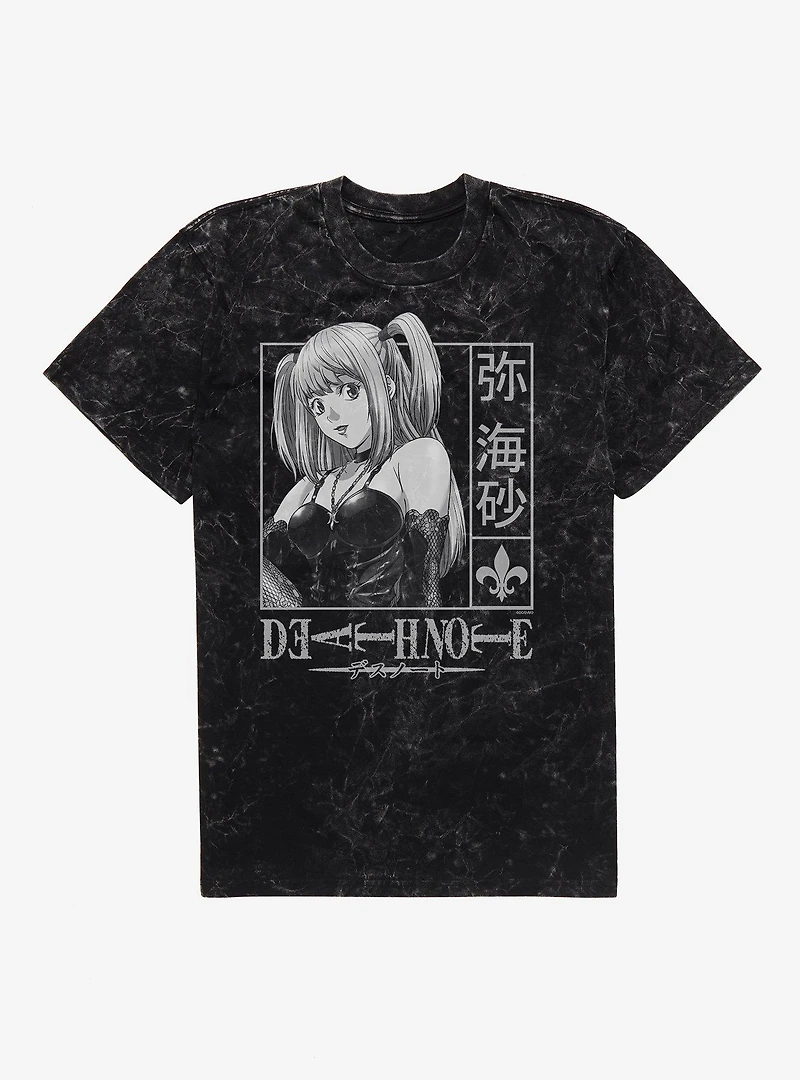 Death Note Misa Amane Kanji Frame Mineral Wash T-Shirt BoxLunch Exclusive