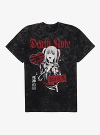 Death Note Goth Misa Amane Kira Mineral Wash T-Shirt BoxLunch Exclusive
