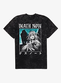Death Note Old English Misa Frame Mineral Wash T-Shirt BoxLunch Exclusive