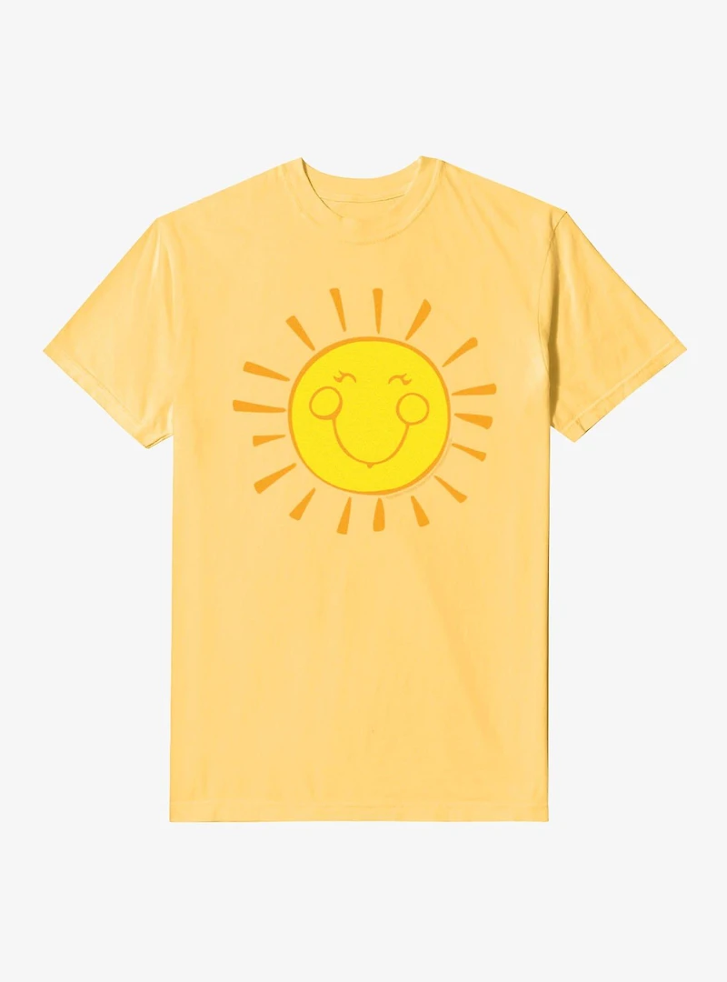 Care Bears Funshine Smiling Sun Icon Garment-Dyed T-Shirt