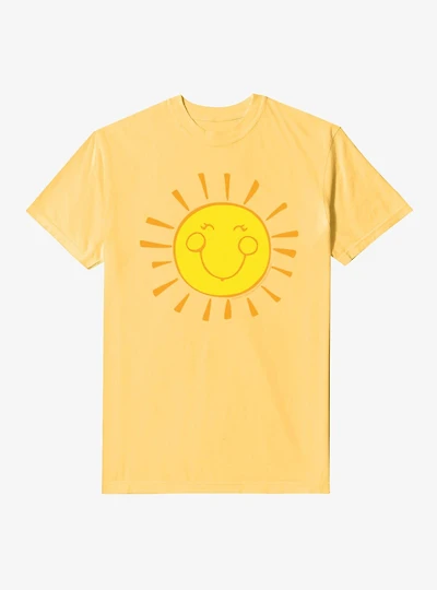 Care Bears Funshine Smiling Sun Icon Garment-Dyed T-Shirt