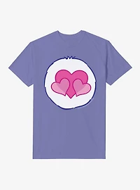 Care Bears Harmony Hearts Belly Badge Garment-Dyed T-Shirt