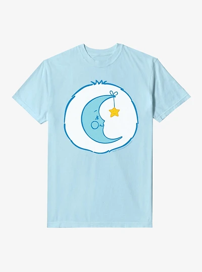 Care Bears Bedtime Moon Belly Badge Garment-Dyed T-Shirt