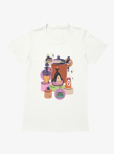 Ghost Tears Poison Vamp Cartoon Bottles Womens T-Shirt