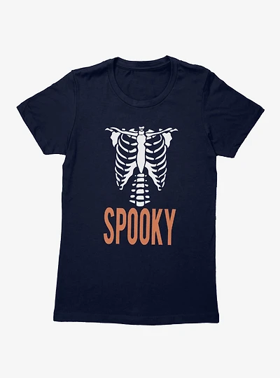 Spooky Skeleton Bones Womens T-Shirt