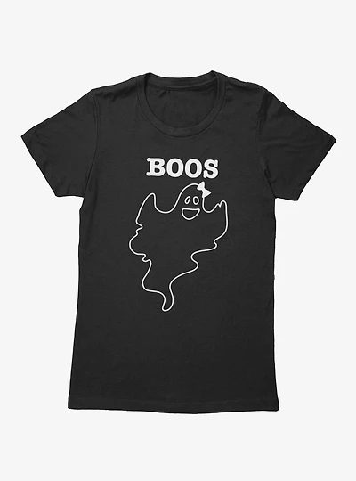 Boos Smiling Ghost Womens T-Shirt